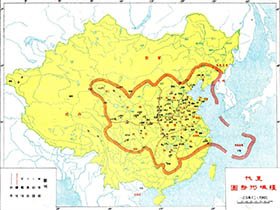 夏朝疆域图;;+中国五千年历史地图