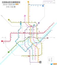 沈阳地铁2010-2020年规划图