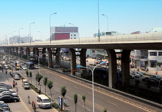 (图)济南北园大街高架桥
