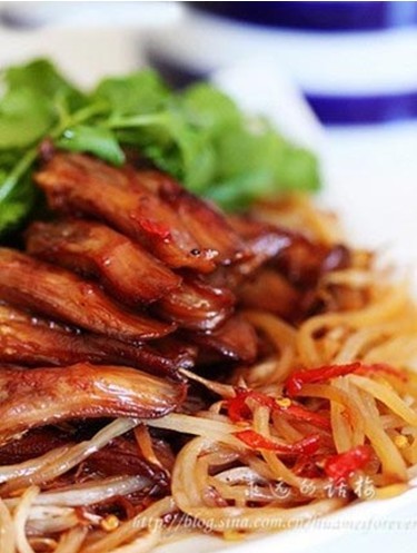 银针鸭丝拌烧椒_360百科